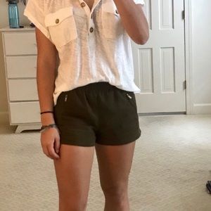 Forever 21 military green shorts